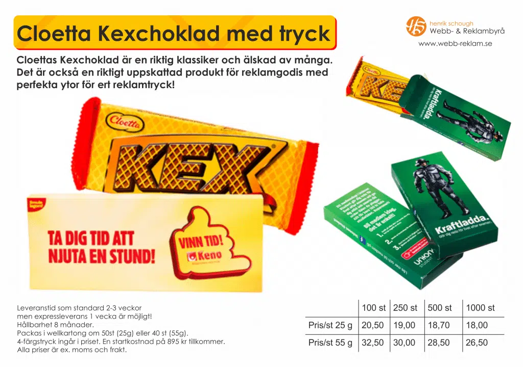kexchoklad med tryck