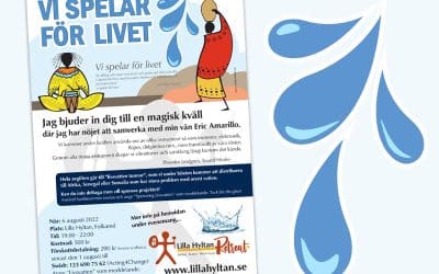 Affisch till Vi spelar för livet, Lilla Hyltan Retreat & Kursgård