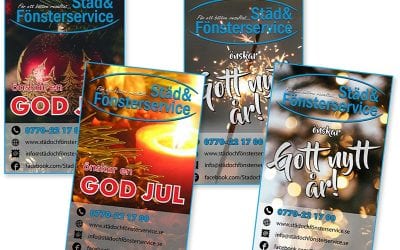 Jul- & Nyårsannonser till Städ och Fönsterservice i Nybro & Kalmar
