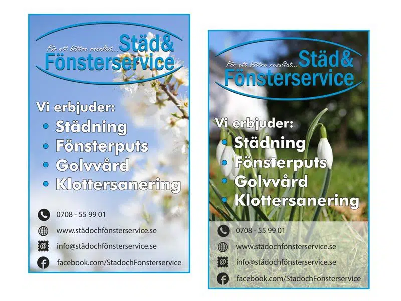 Annonser - Städ & Fönsterservice i Nybro / Kalmar
