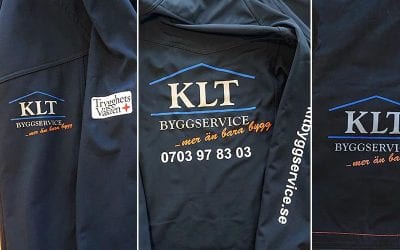 Klädtryck på arbetskläder till KLT Byggservice