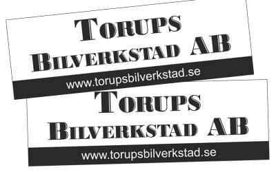 Banderoller till Torups Bilverkstad