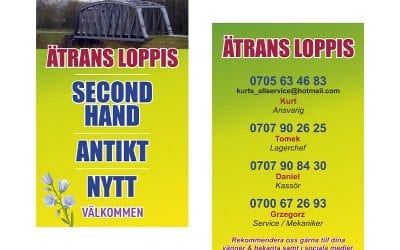 Visitkort till Ätrans Loppis