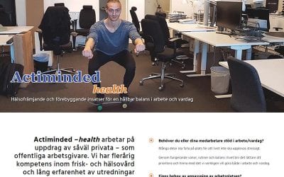 Hemsida till Actiminded Health