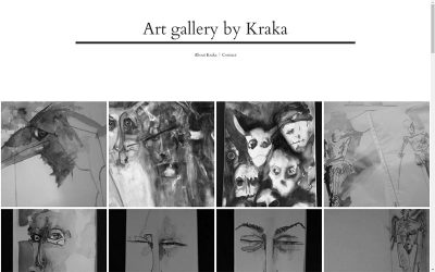 Hemsida till Art gallery by Kraka