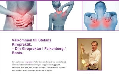 Hemsida till Stefans Kiropraktik