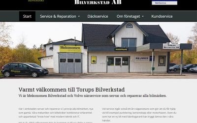 Hemsida till Torups Bilverkstad