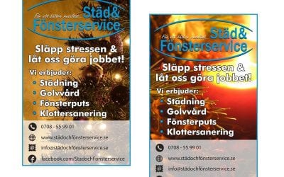 Julannonser till Städ & Fönsterservice i Nybro