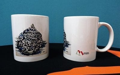 Kaffemuggar till lokal konstnär