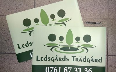 Magnetdekaler med tryck till Ledsgårds Trädgård