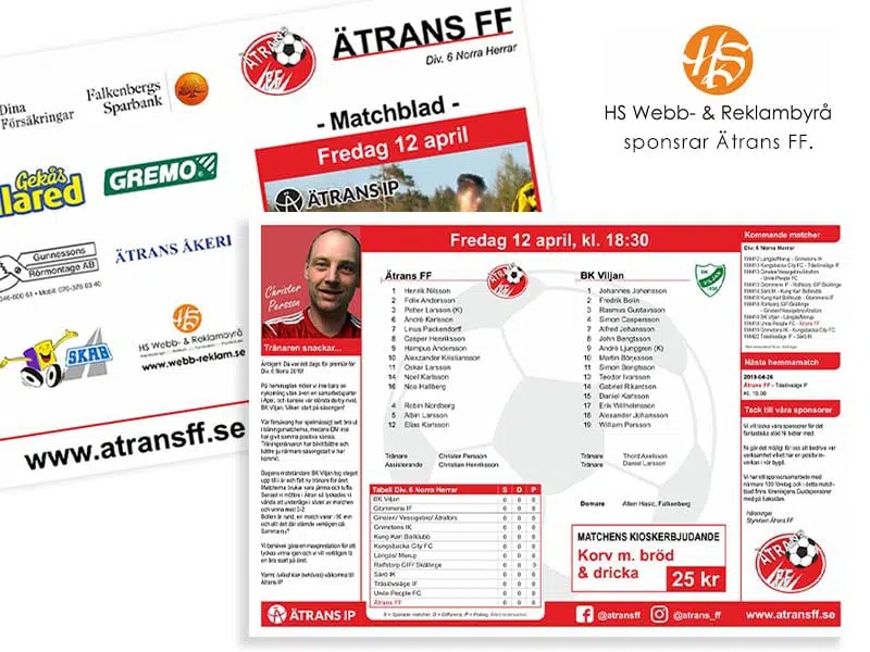 Matchblad - Ätrans FF 2019