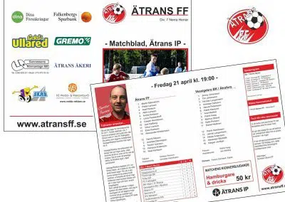Matchblad – Ätrans FF