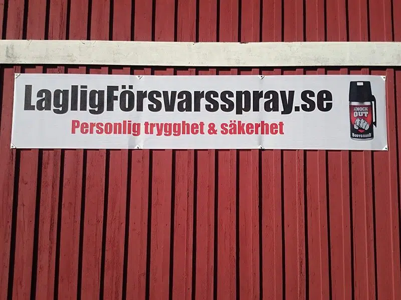 Banderoll (mesh) – Lagligförsvarsspray.se