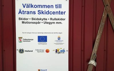 Skylt till Ätrans Skidcenter