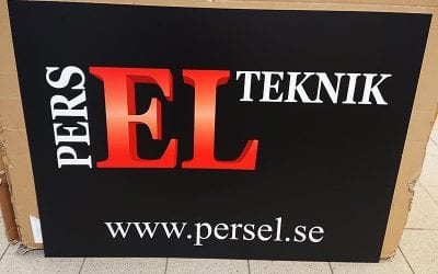 Skyltar till Pers Elteknik