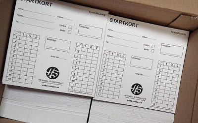 Startkort för poängpromenad till Gunnarps Hembygdsförening