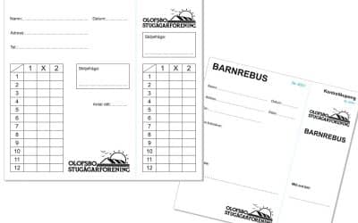 Startkort Tipspromenad /Barnrebus till Olofsbo Stugägarförening