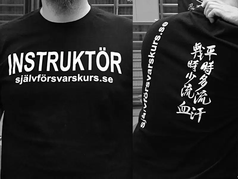 T-shirt Instruktör – Självförsvarskurs.se