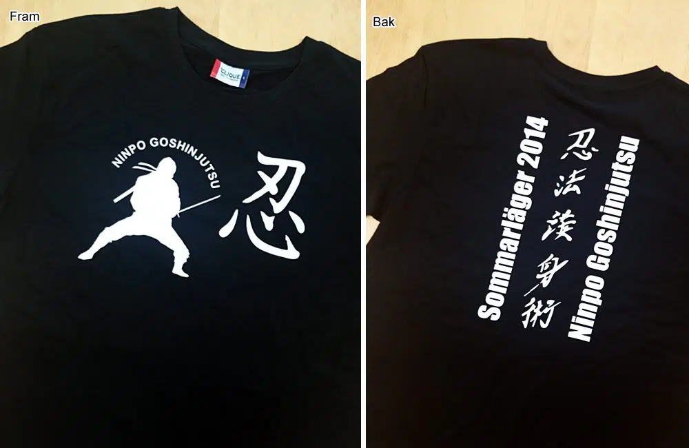 T-shirt – Ninpo Goshinjutsu, Sommarläger