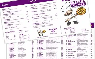Pizzameny 2023 till Vessige Pizzeria