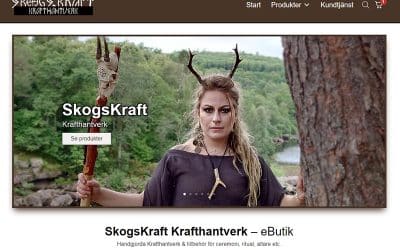 Webbshop till SkogsKraft Krafthantverk