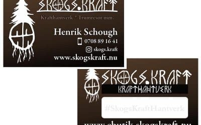 Dubbelsidiga Visitkort till SkogsKraft