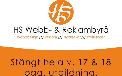 Stängt v. 17 & 18